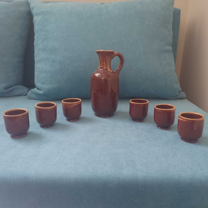 Керамичен сет чаши + гарафа