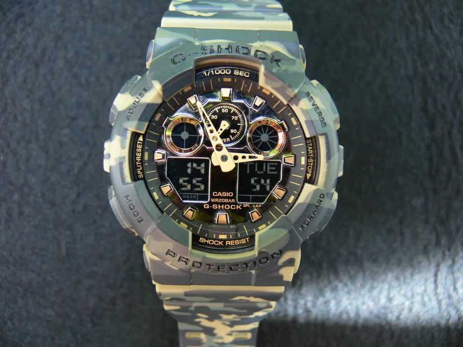 Ceas Sport CASIO G-SHOCK GA-100 CAMUFLAJ Edition-NOU 2025 !!