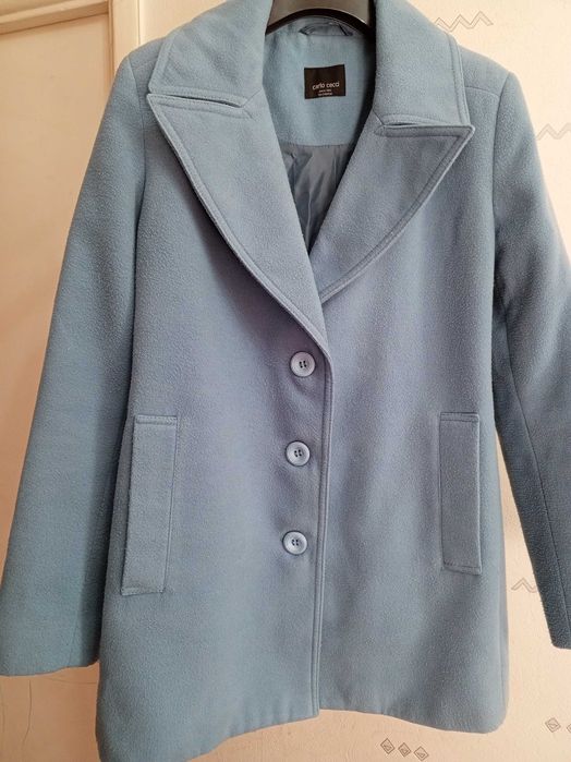 Куртка жакет голубая женская