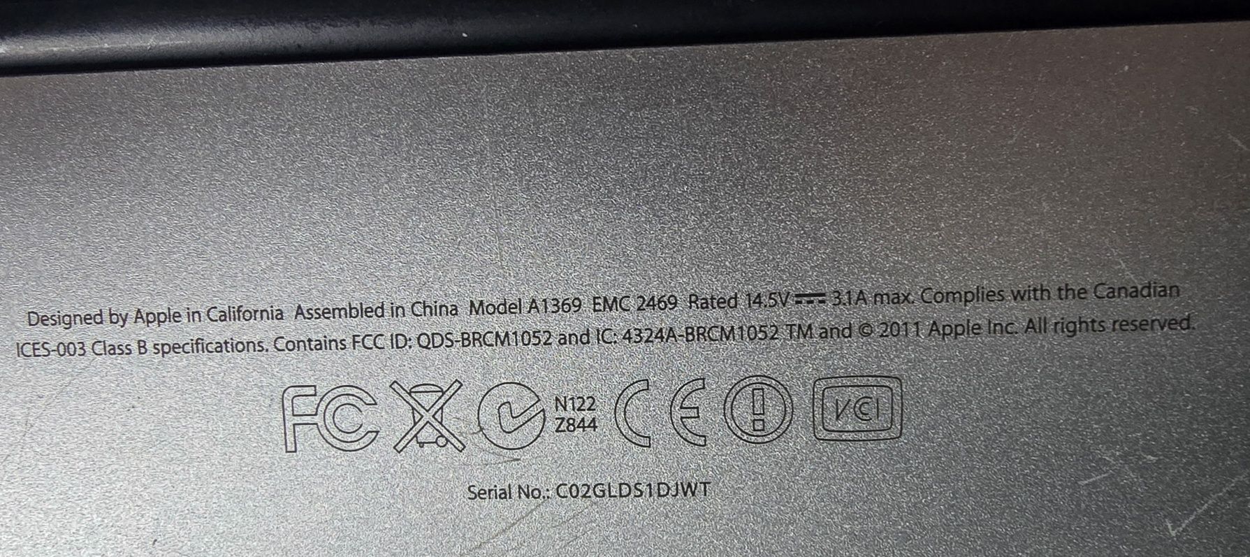 MacBook Air 13 model A1369 макбук