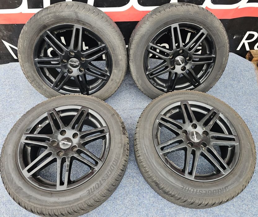 JanteAliaj16''5x112-Vw,Skoda,Seat,Audi,Mercedes+Cauciucuri205-55-16M+S