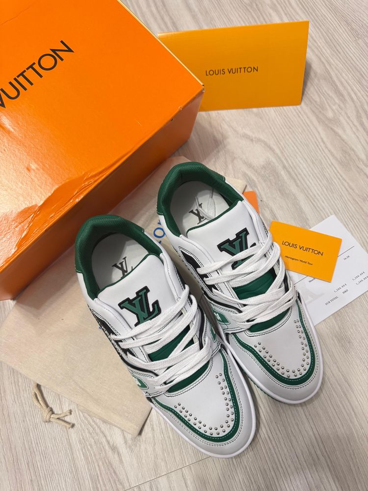 Adidasi Louis Vuitton Trainers monogram green NOU PREMIUM
