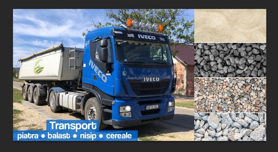 Transport nisip, balast , piatra ,sort