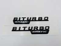 Set Embleme Mercedes Biturbo 4matic aripa negru