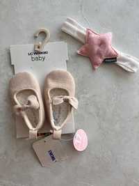 Бебешки обувки за новородено LC Waikiki с подарък лента за глава