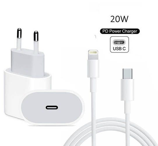 Быстрая зарядка айфон iPhone 10, 11, 12, 13, 14 (быстрая зарядка 20W)