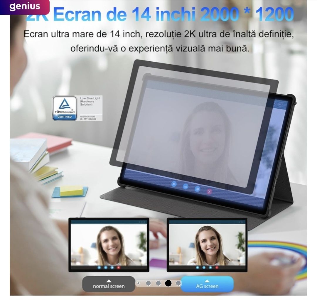 Tableta 14.1" MAGCH, Octa-Core, 36(12+24)GB RAM, 256GB ROM, Android 14