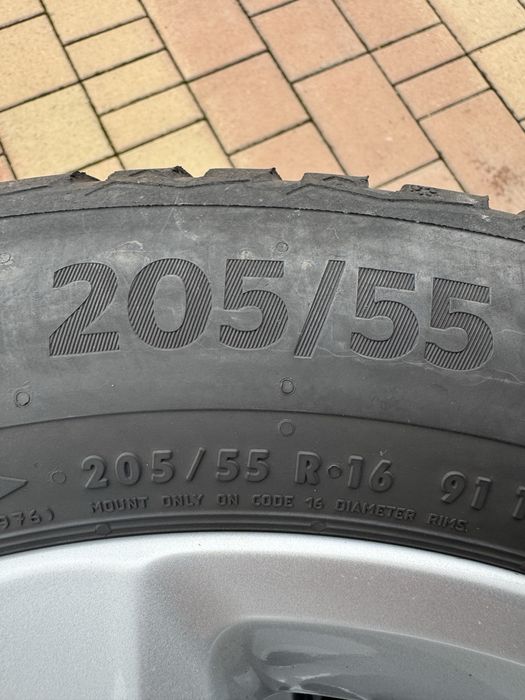 Jante 5x112/Cauciucuri/Roti 205/55/16 Iarnă Originale Volkswagen Aspen