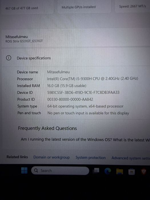 laptop asus rog strix g15