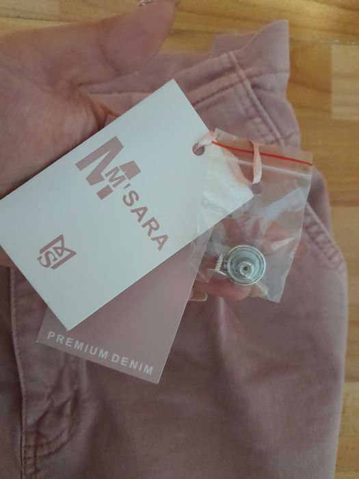 Дамски панталон цвят пепел от рози