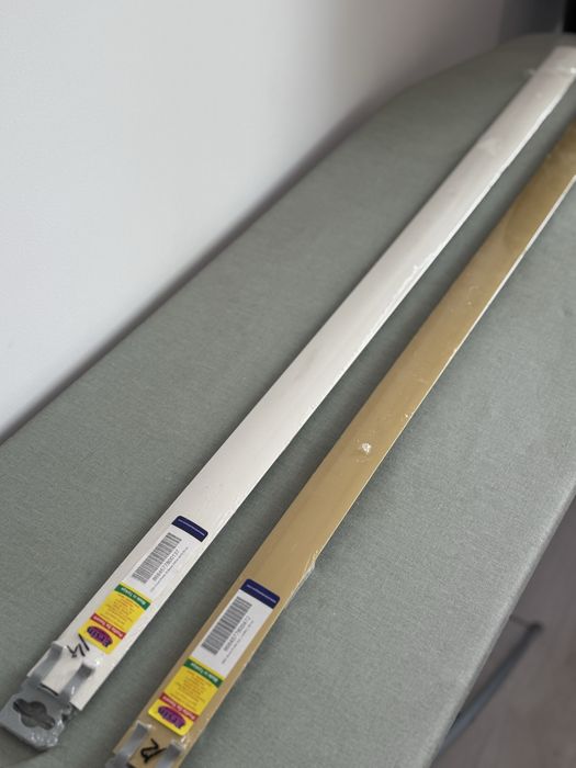 Profile decorative JESSY – alb & auriu, 90 cm, noi