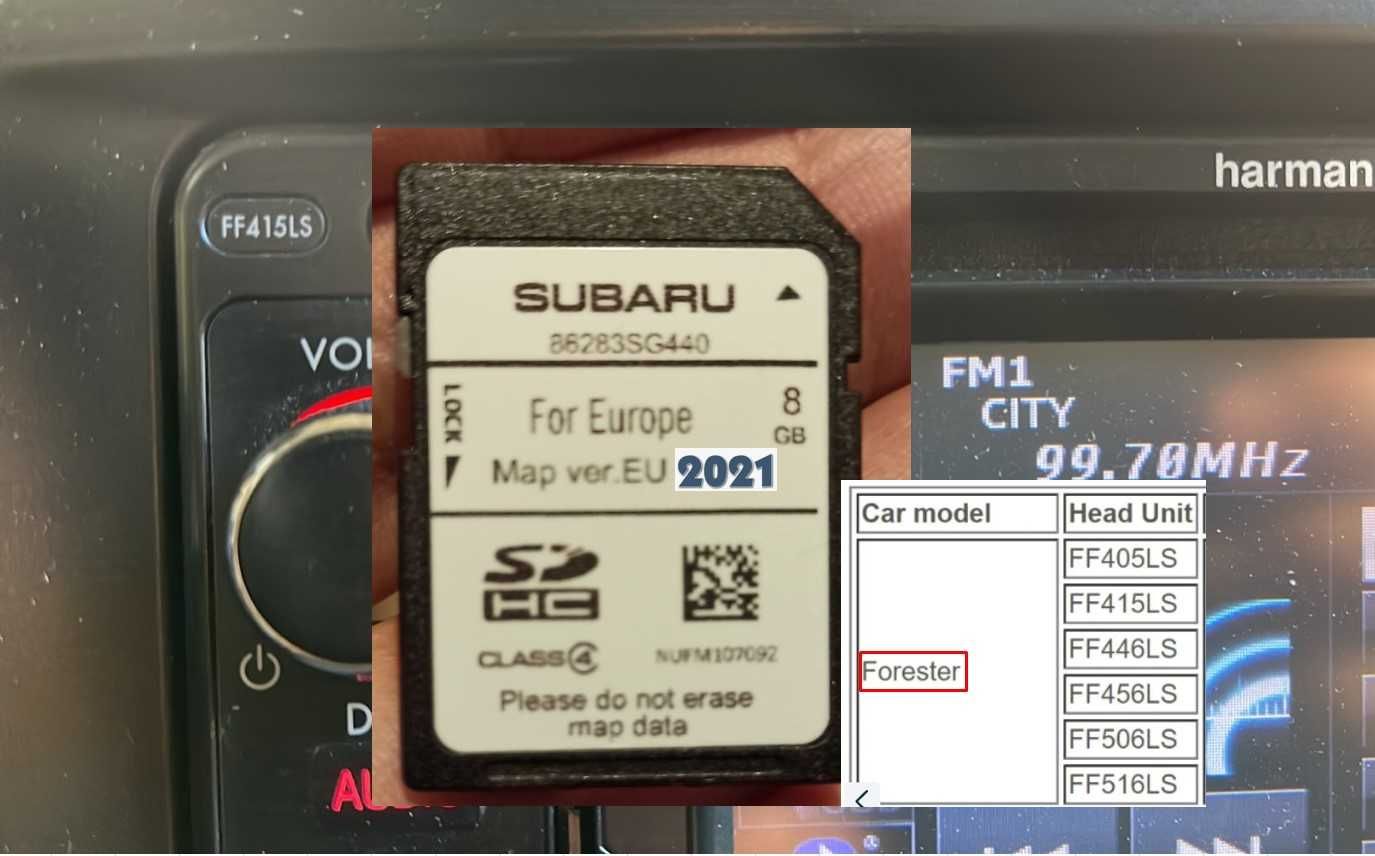 2022 SD картa Субару навигация ъпдейт Subaru Forester,Outback,Impreza