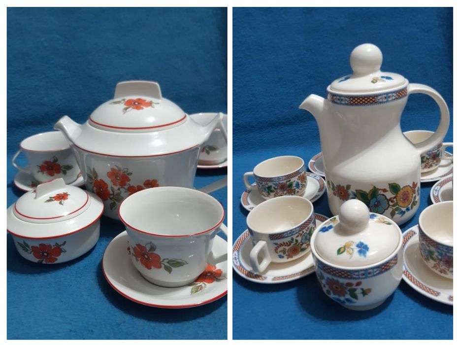100 lei Vintage Retro Romania anii 70 Serviciu Cafea Ceai ...