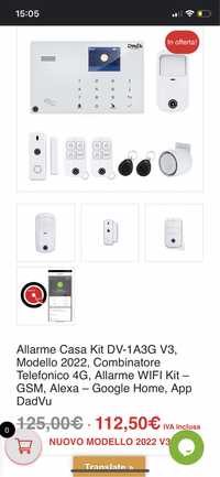 Kit de alarmă pentru acasă DV-1A3G V3, nou!!