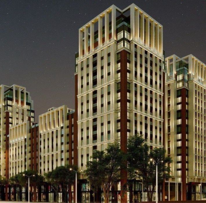 Новостройка ЖК ‘Бруклин’ квартира коробка 75,33 м2