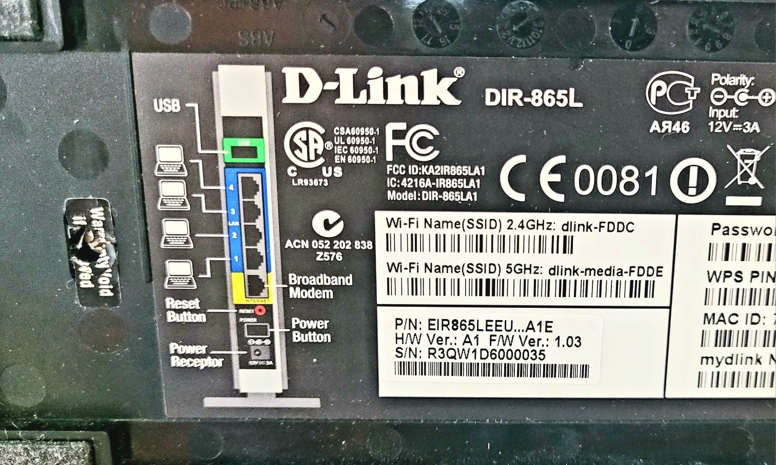 Router D-Link Cloud Gigabit Dual Band Wireless DIR-865L
