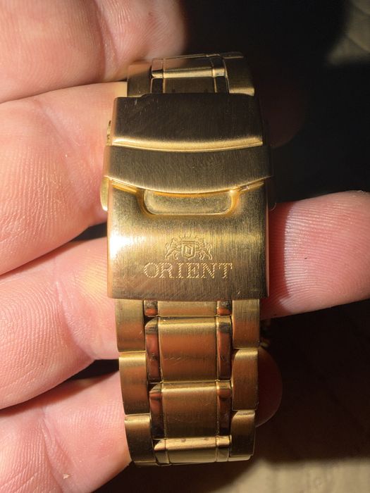 Ceas de mana auriu barbati Orient Multi Year Calendar