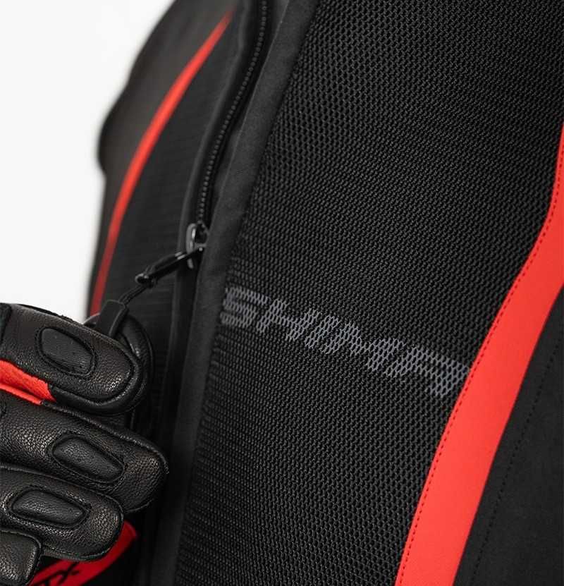 Лятно мото яке за мотор SHIMA MESH PRO 2.0  RED ,всички протектори