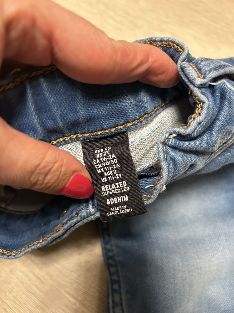 Тънки пролетни детски дънки и долнища памук Gap, H&M 90, 92, 98 cм