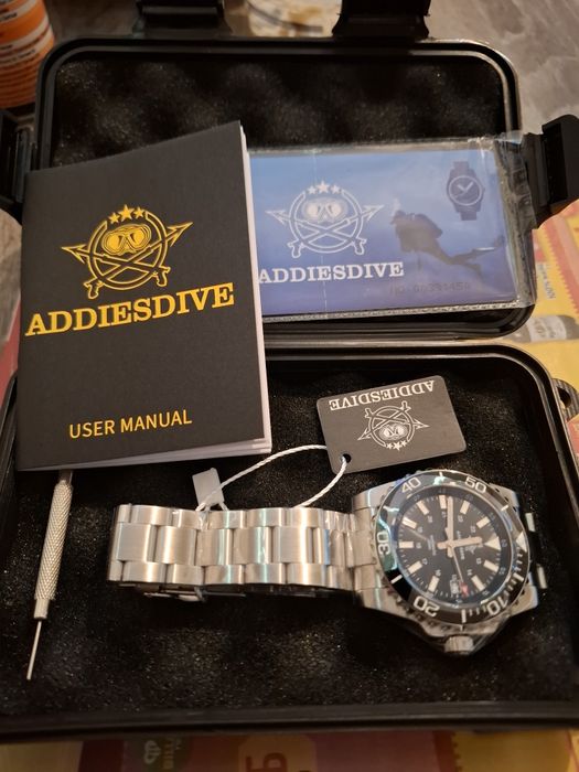 Чисто нов diver механичен часовник Addiesdive