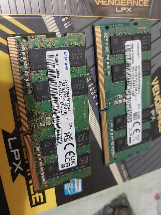 32GB 3200Mhz DDR4 SODIMM CL22 - Samsung, SK Hynix, Origins