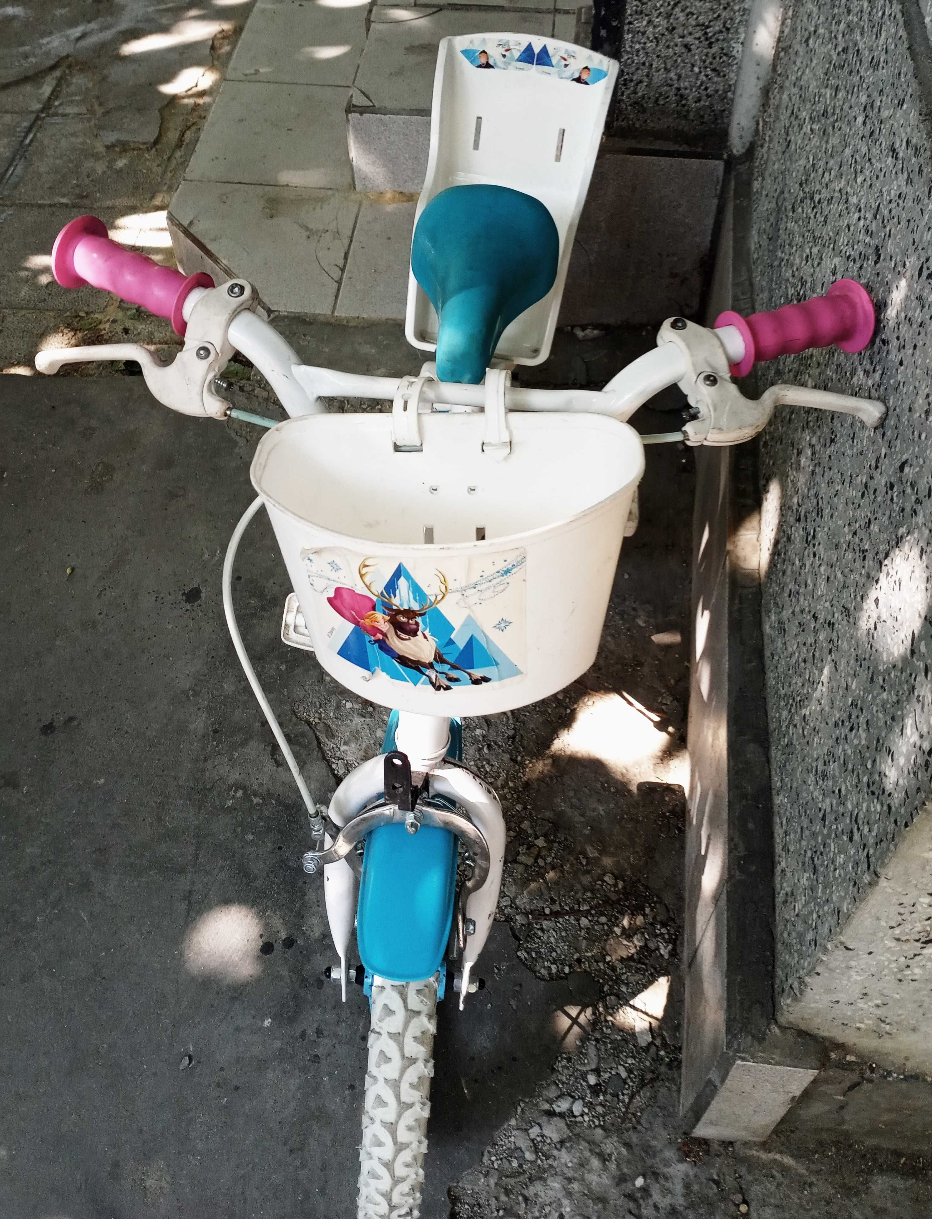 Детско колело FROZEN 14 " + колелца