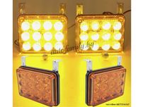 Аварийна сигнална LED лампа оранжево 12V / 24V