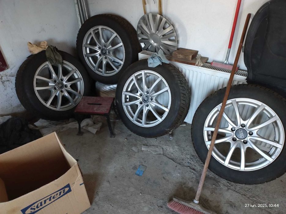 jante skoda superb cu anvelope kormoran ,de iarna 17" dot2023