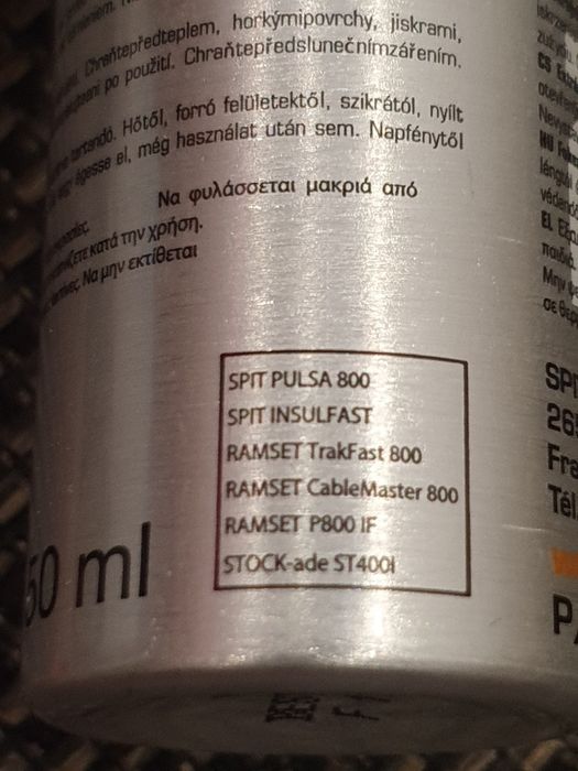 Gaz pistol cuie  o bucata la 50 de lei