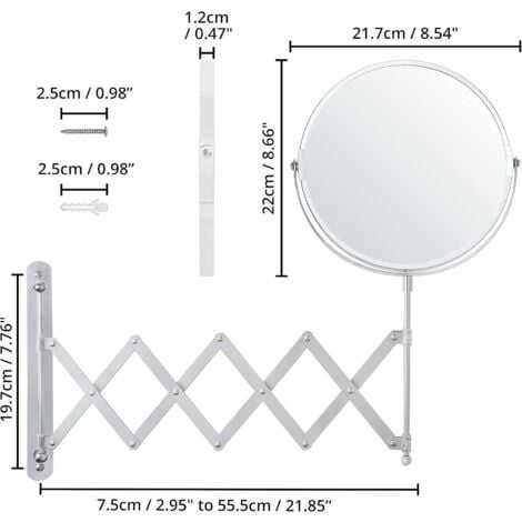 Душ ва ювиниш хоналари учун пружинали тош ойна
