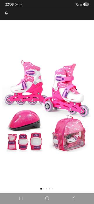 Patine cu rotile marime 30-33 + set protectii