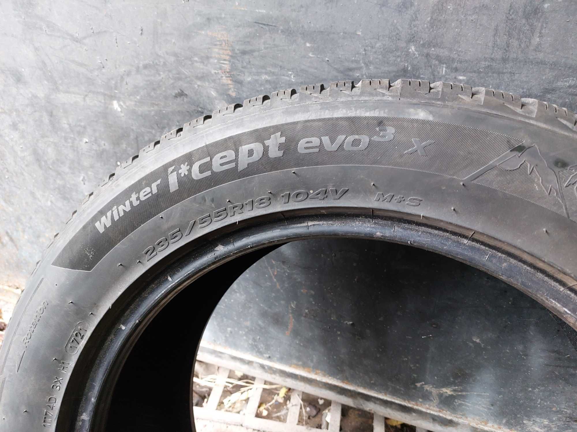 4бр.зимни HANKOOK 235/55/18 104V DOT 1721