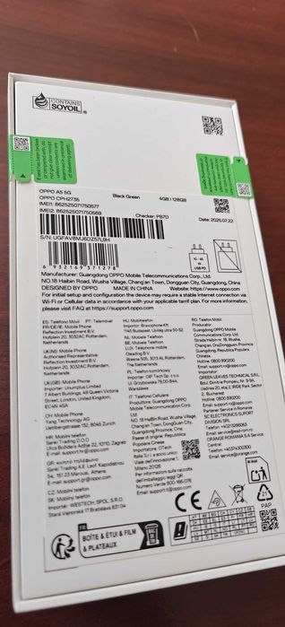 Motorola Edge 50 Fusion + Oppo A5 Black Green 5G