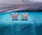 Cercei cu moissanite