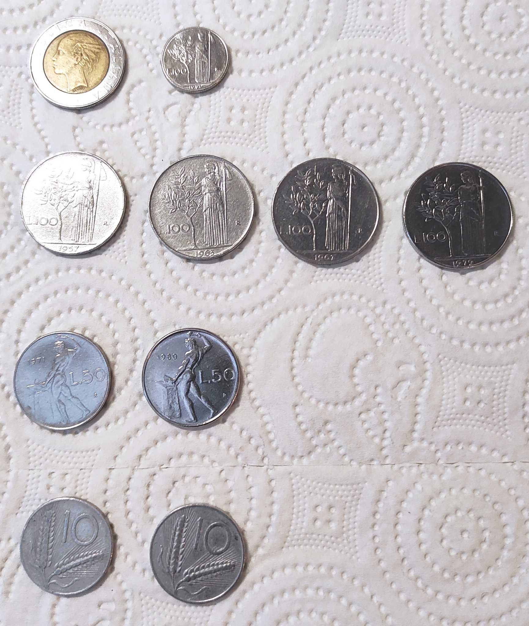 Лот чуждестранни монети от ХХ век