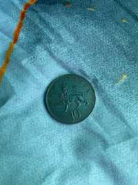Монета Великобритания - 10 Нови Пенса 1968 г. Елизабет II