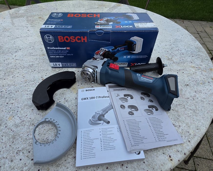 Polizor unghiular fara fir Bosch GWX 18V-7 XLOCK,NOU!