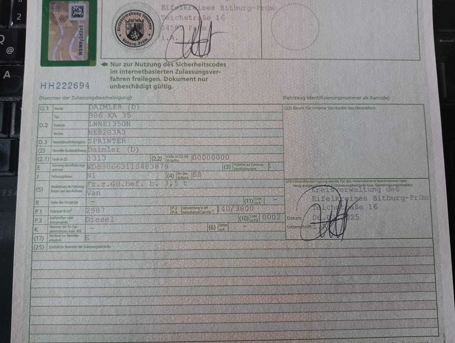 Mercedes Benz Sprinter 319 CDI