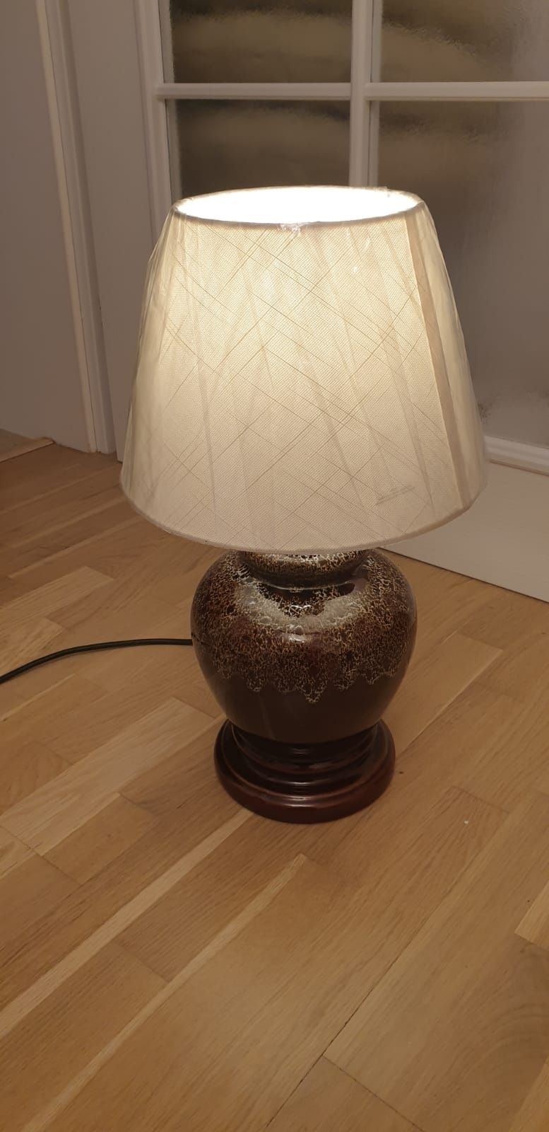 Lampa veioza vintage colectie ceramica Germania Fat Lava 1960