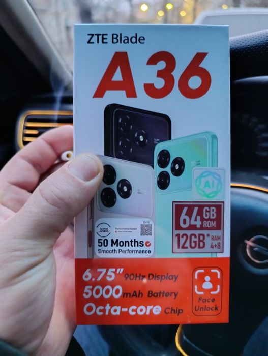 Продам смартфон ZTE новый