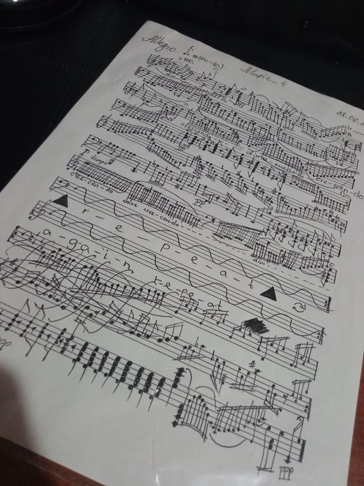 Исполнительское искусство. (Ноты музыки).