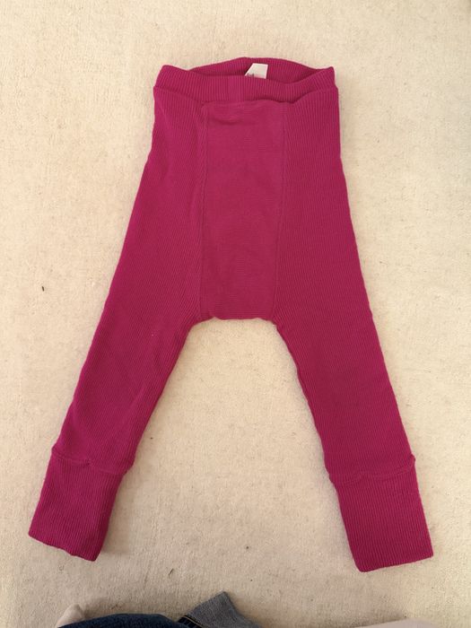 Pantaloni dublati lana ManyMonths, 1-4 ani