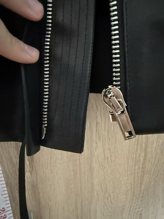 Jacheta / Geaca Bomber Rick Owens din piele groasa