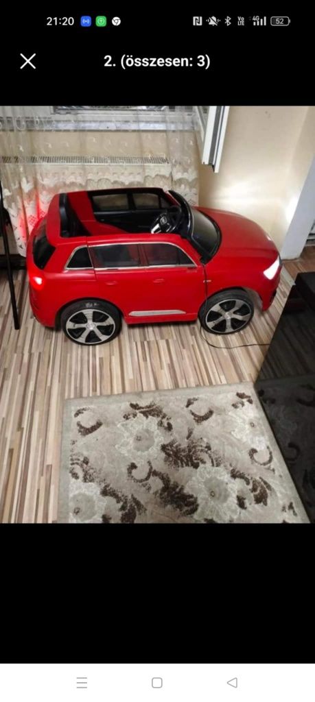 Mașinuță cu telecomanda Audi Q7,baterie noua .