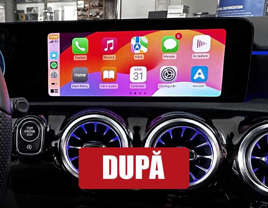 Apple CarPlay Fullscreen Wireless Mercedes-Benz MBUX A CLA GLA GLC GLE