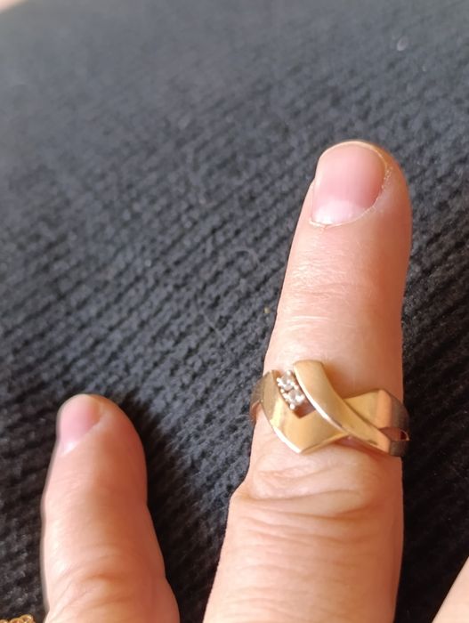 Кольцо золотое 585