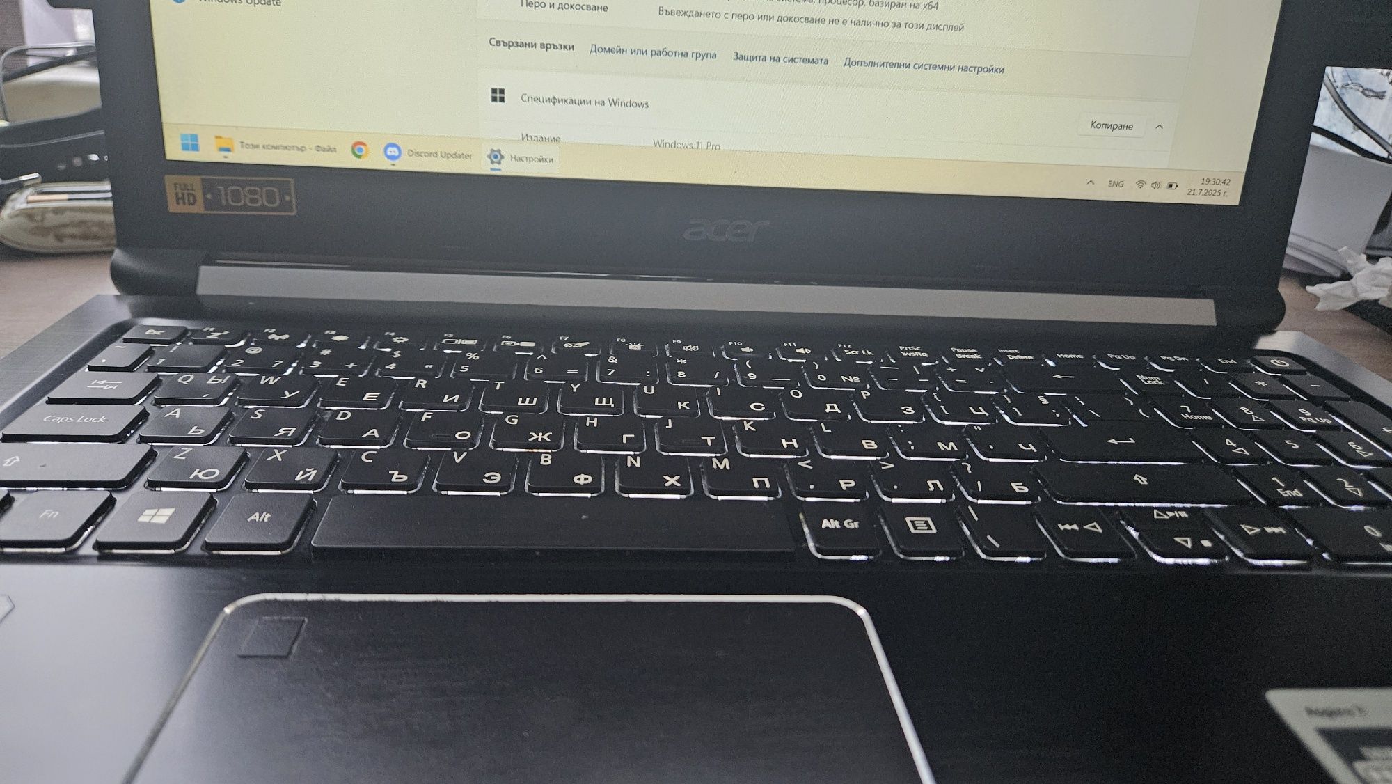лаптоп Acer Aspire A715-72G-56ZT