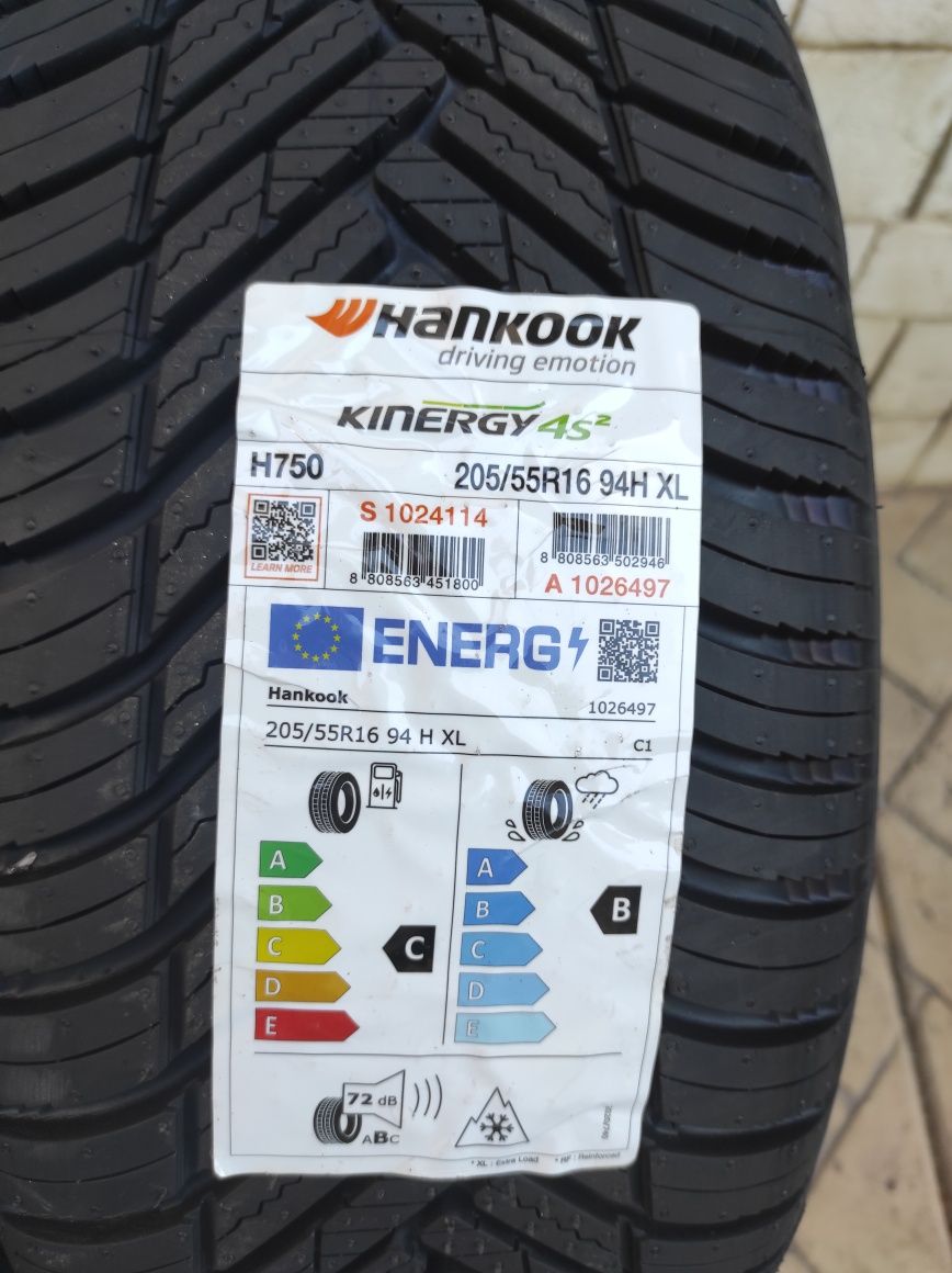 Всесезони гуми Hankook 205/55/16 Kinergy 4S XL,Борд.