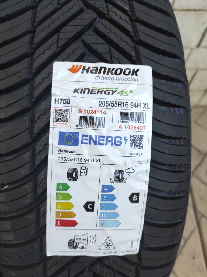 Промоция!!! Всесезони гуми Hankook 205/55/16 Kinergy 4S XL, Борд,dot 2