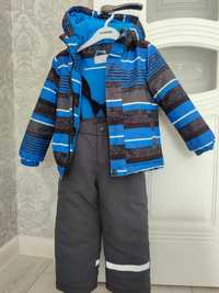 Детский куртка и брюки на синтепоне на холодную осень